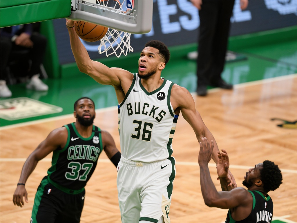 “6场30+!Slam官方提问:谁能找到限制扬尼斯-阿德托昆博的办法?” 以最近的一场比赛为例,对阵强敌凯尔特人时