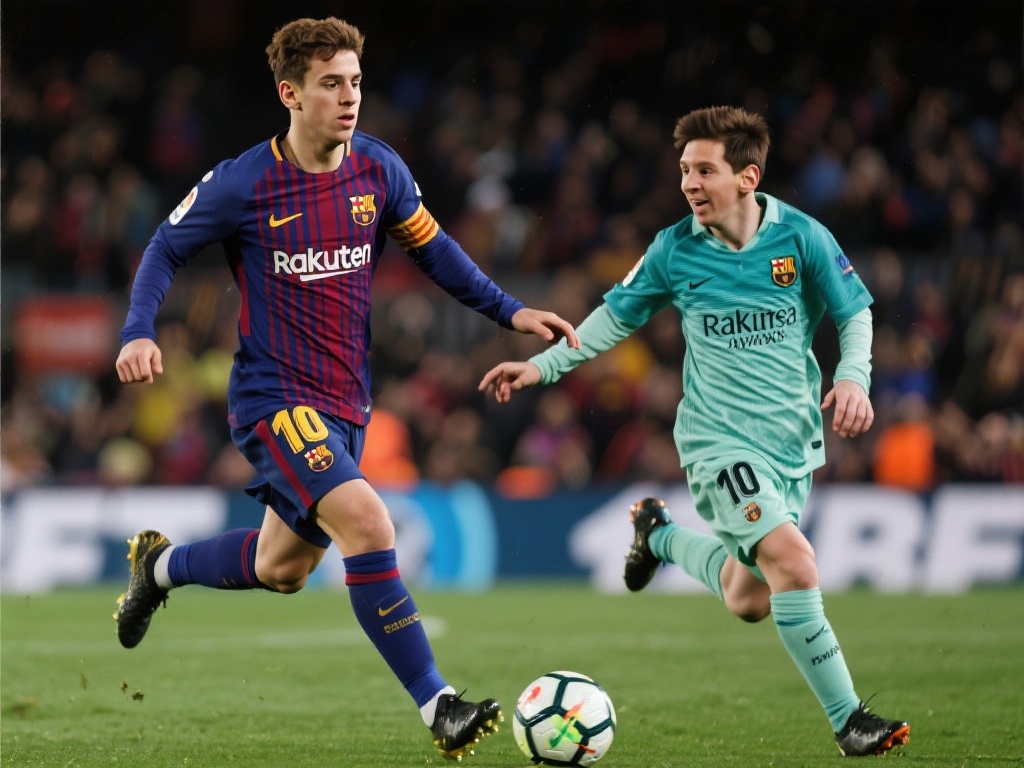 巴萨17岁天才11球16助攻,禁区1V3绝妙过人太惊艳! 提到这位巴萨新星,人们难免会将他与当年的